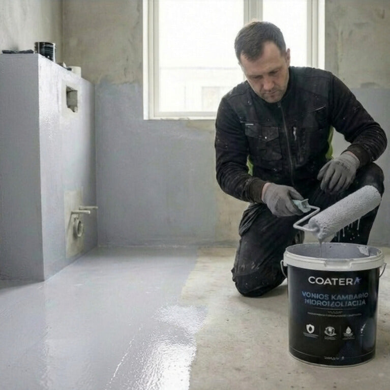 Hidroizoliacija vonioms, dušams (vidaus hidroizoliacija)