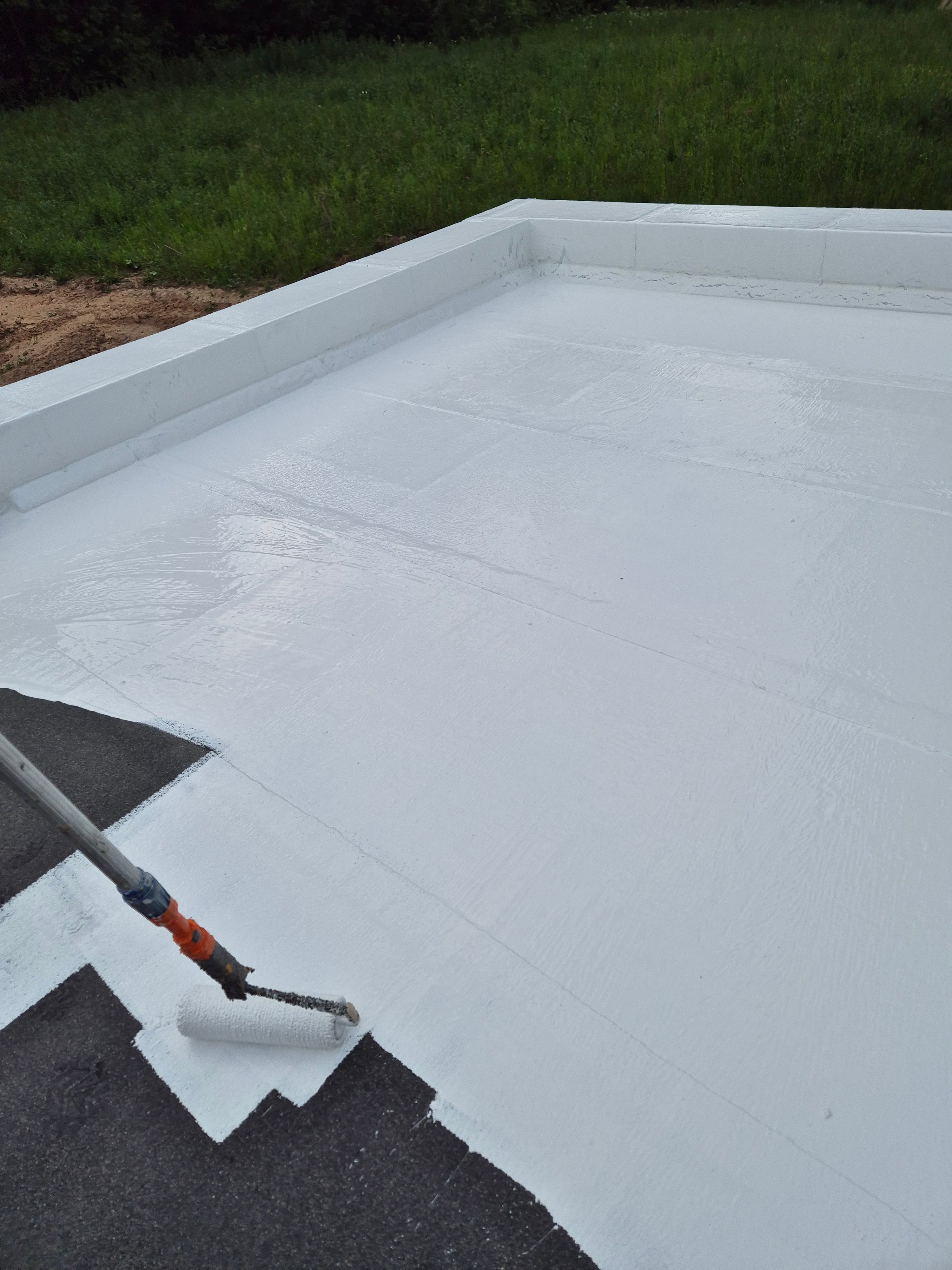 ROOF-COAT FIBER Silicone roof waterproofing reinforced with fiberglass