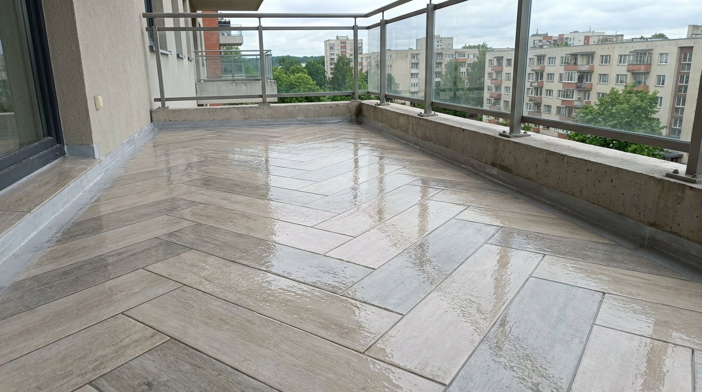 PU-COAT CLEAR transparent waterproofing for tiles