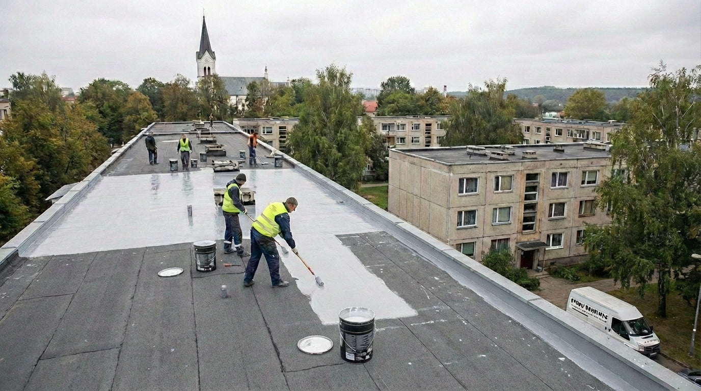 ROOF-COAT Silikoninė stogų hidroizoliacija
