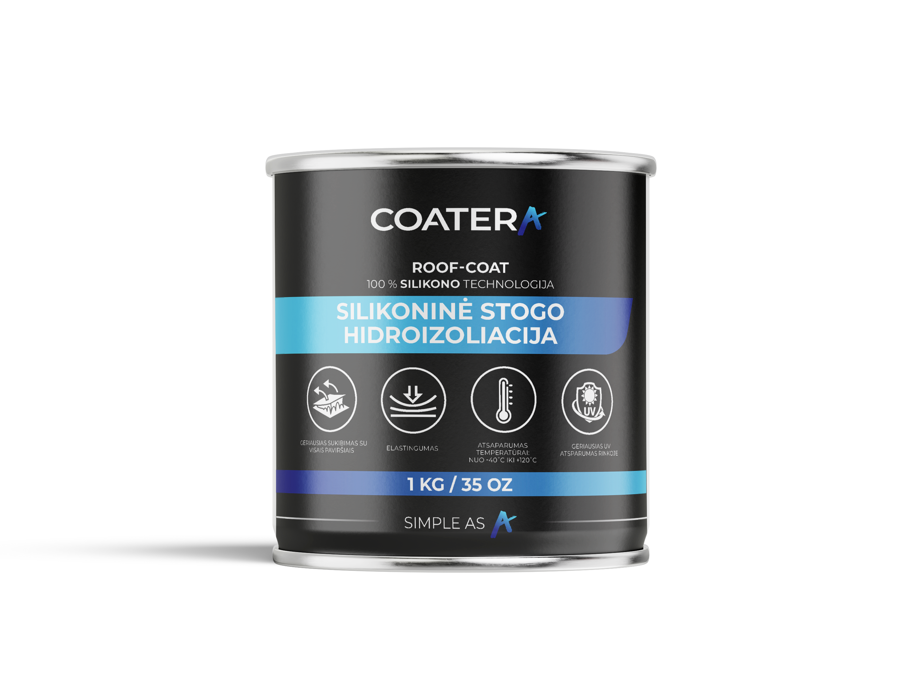 ROOF-COAT Silikoninė stogų hidroizoliacija