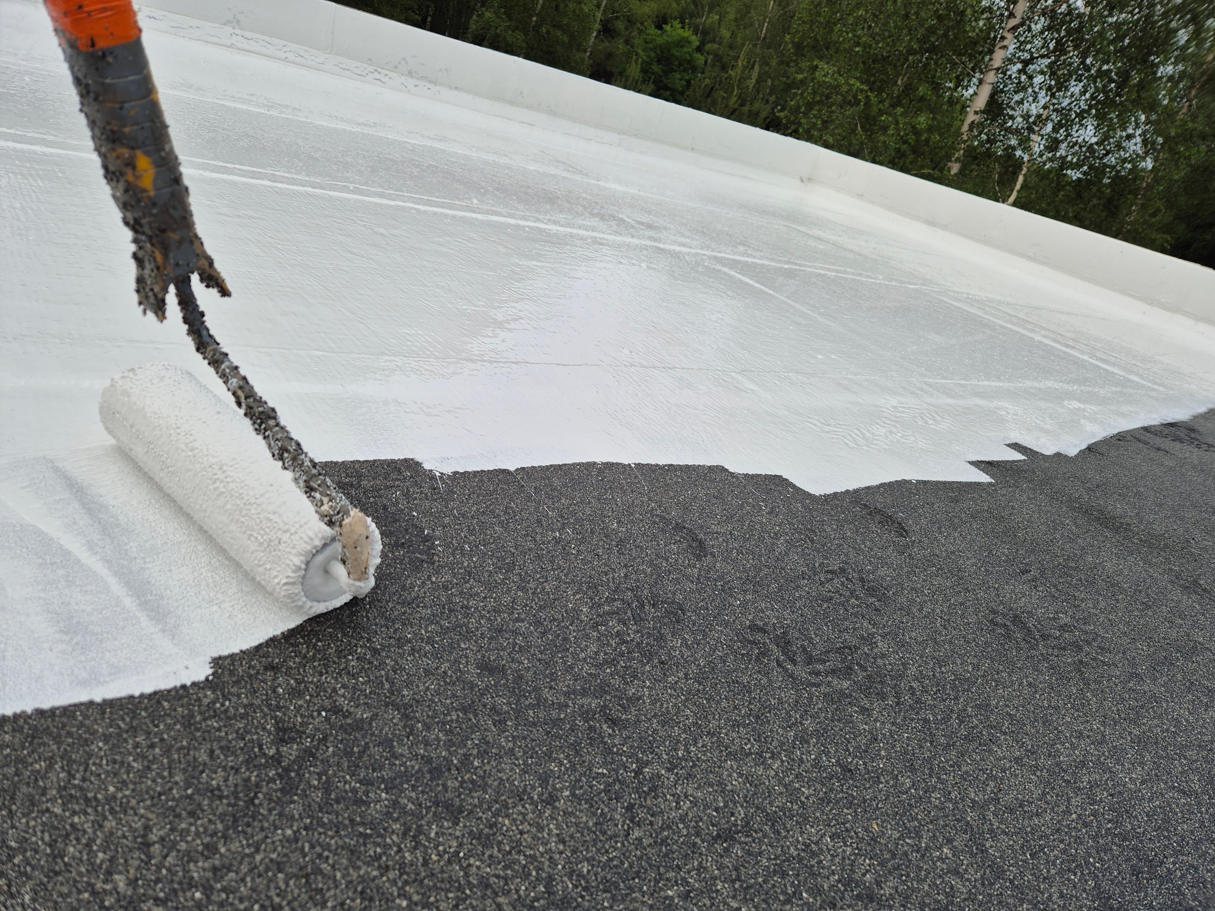 ROOF-COAT FIBER Silicone roof waterproofing reinforced with fiberglass