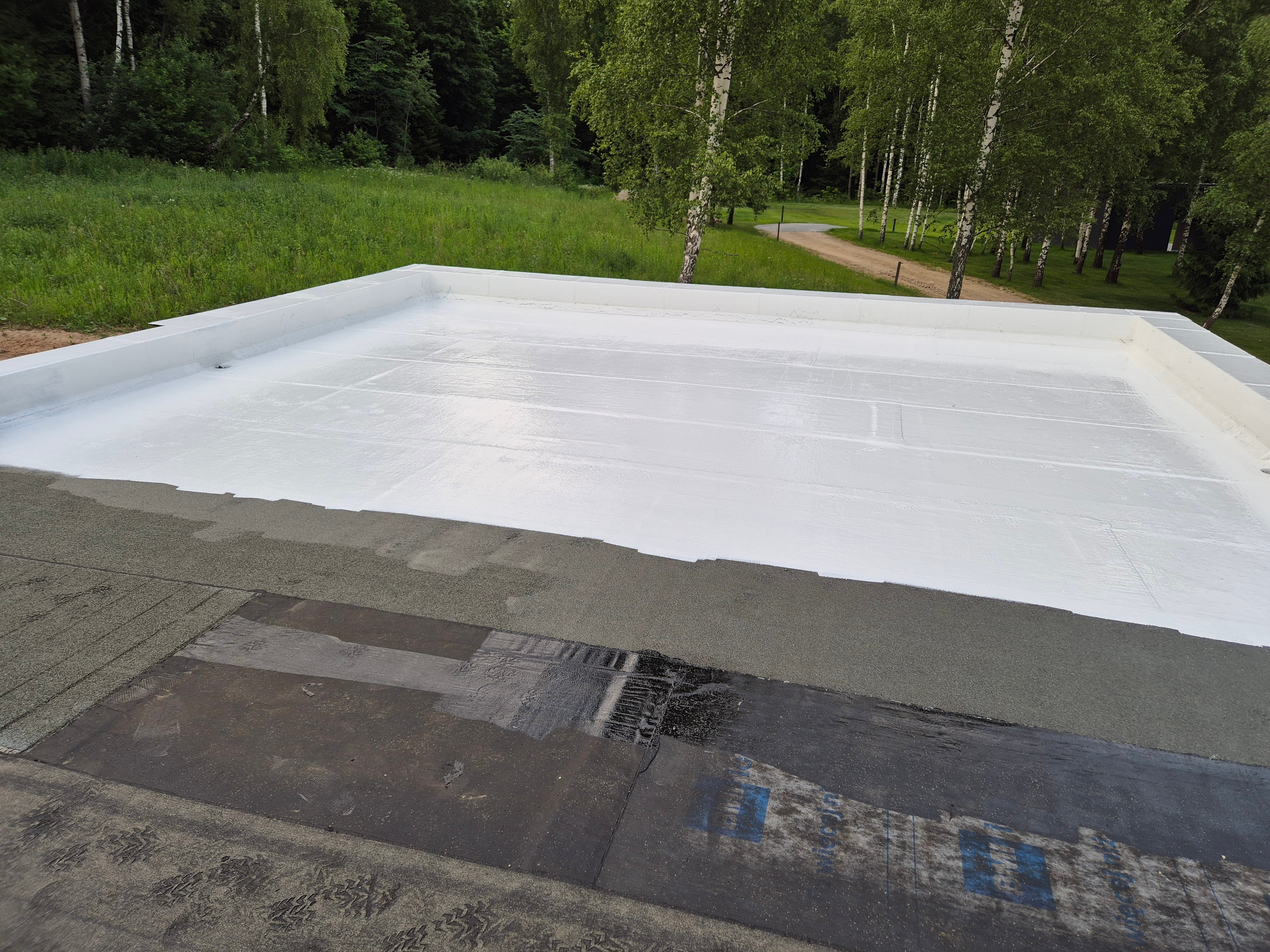 ROOF-COAT FIBER Silicone roof waterproofing reinforced with fiberglass