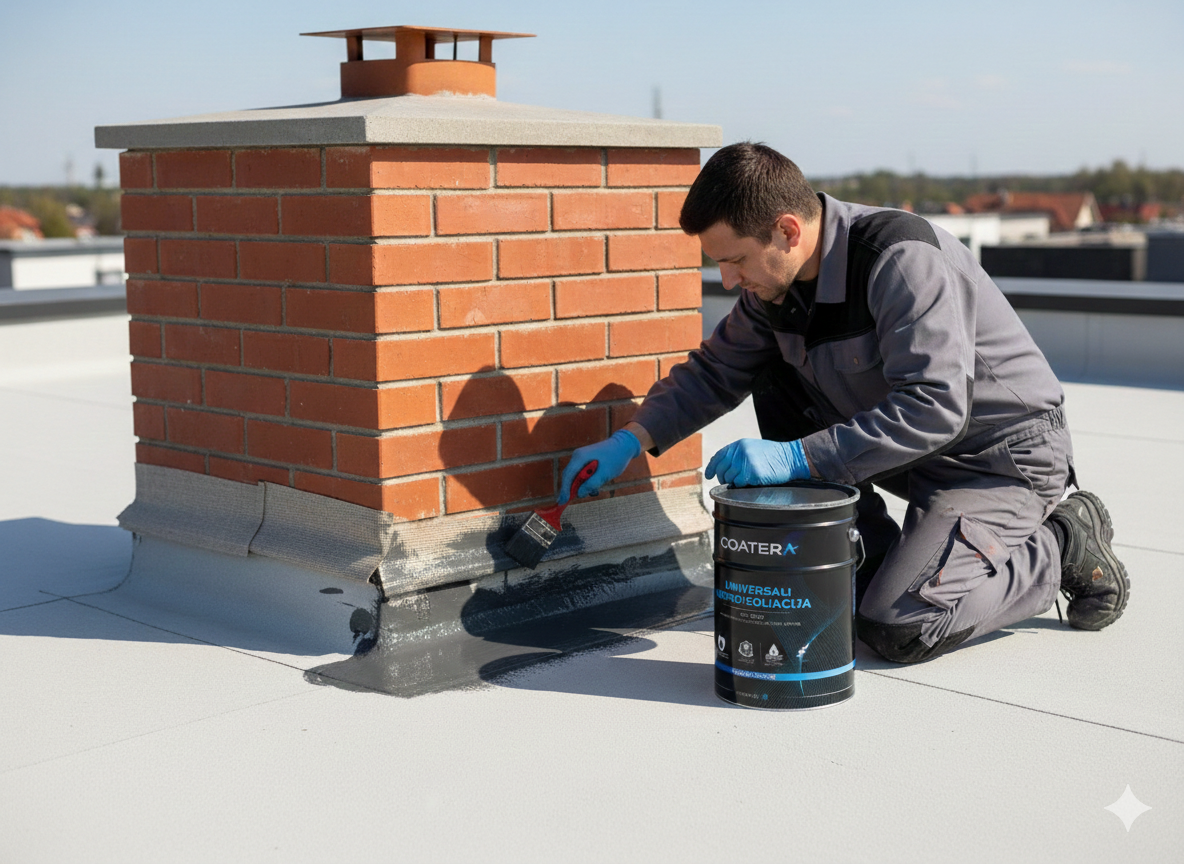 MS-COAT FIBER Universali hidroizoliacija su stiklo pluoštu